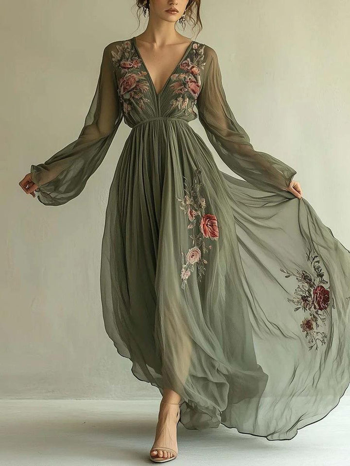 Laurelle Elegant Chiffon Dress