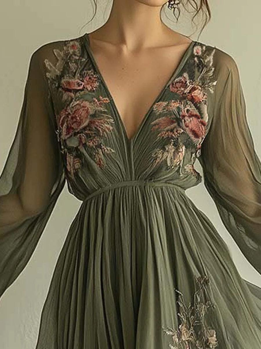 Laurelle Elegant Chiffon Dress