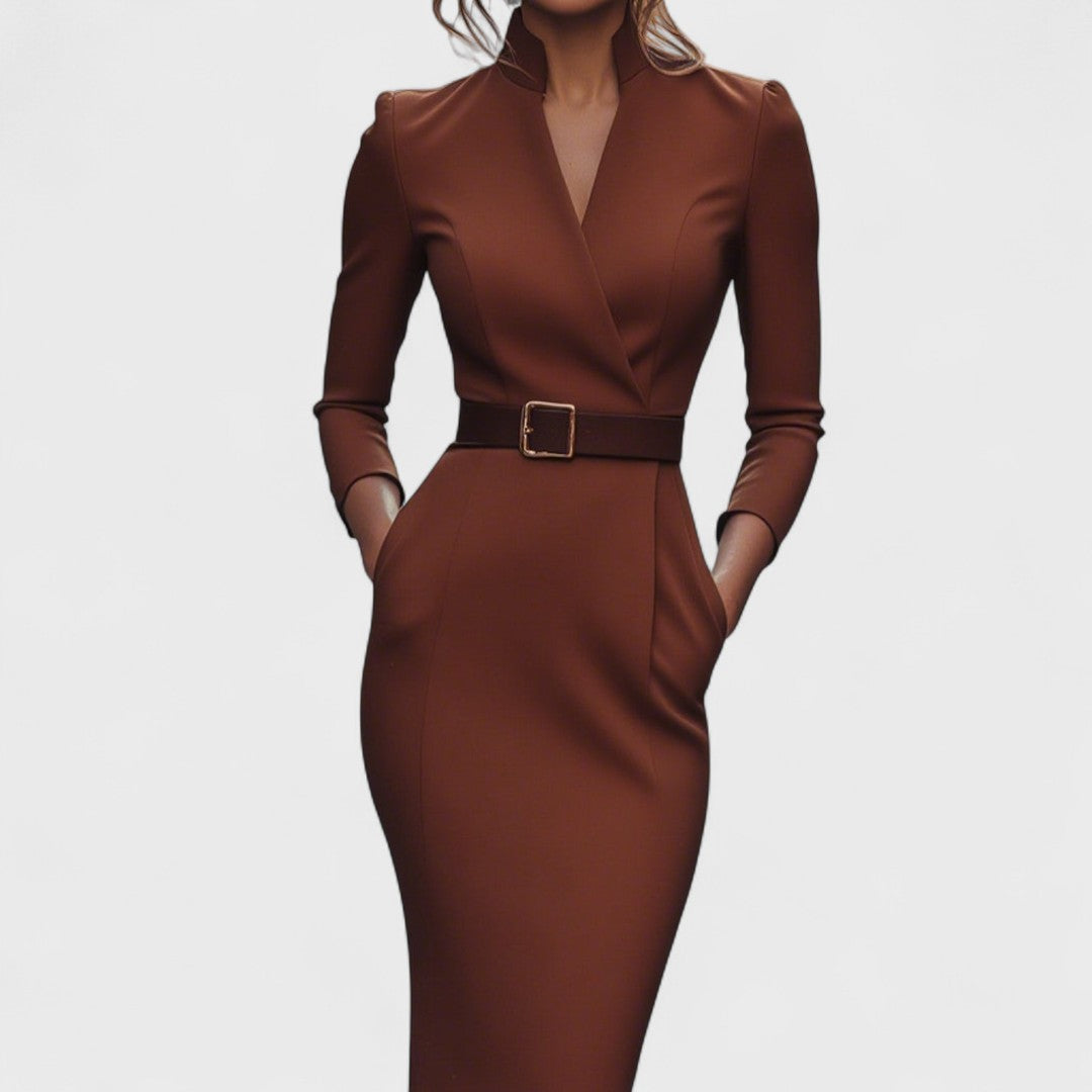 Maye Refined Black Dress + FREE belt
