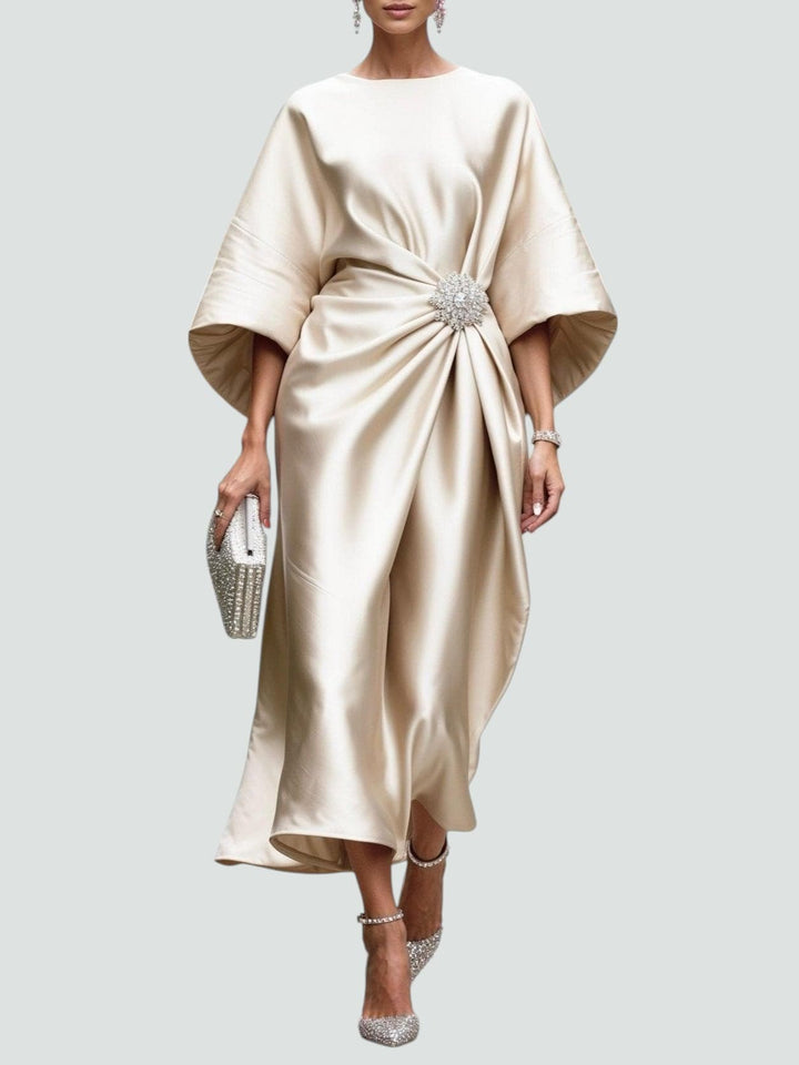 Lona Elegant Long Satin Dress