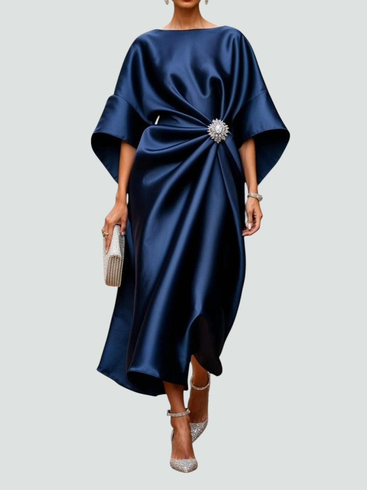 Lona Elegant Long Satin Dress
