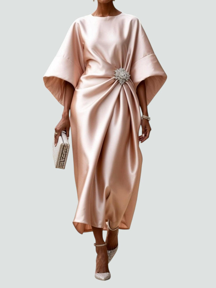 Lona Elegant Long Satin Dress