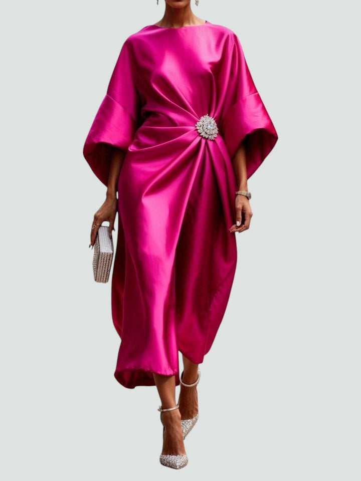 Lona Elegant Long Satin Dress