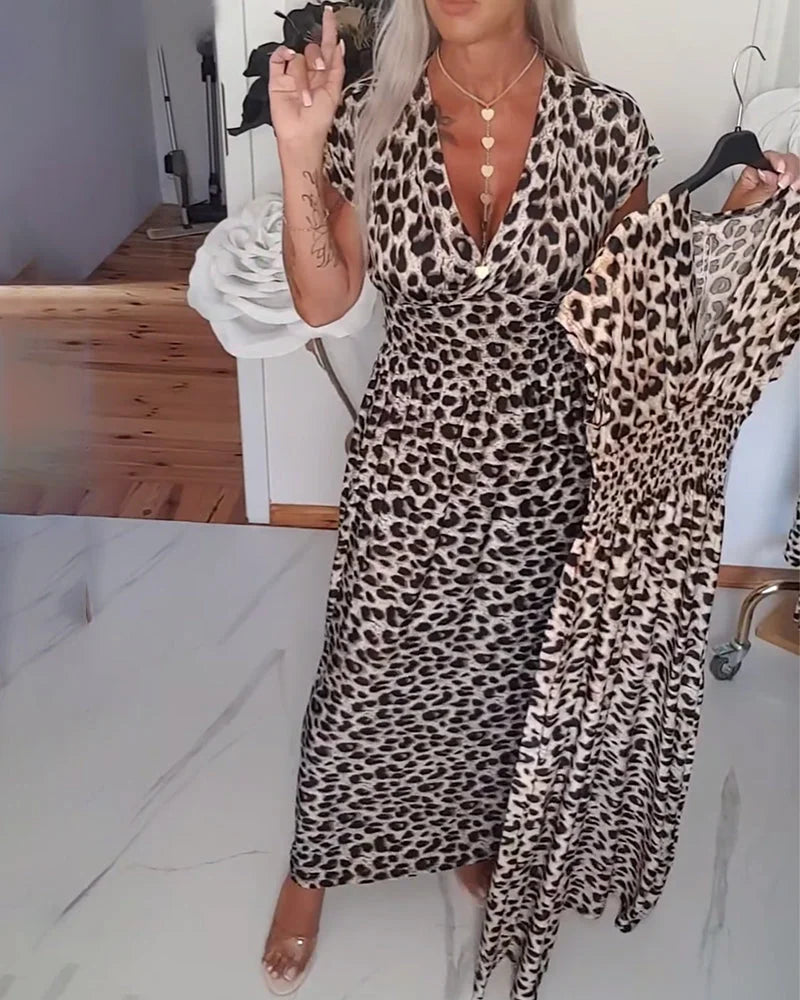 Ember Elegant Leopard Dress