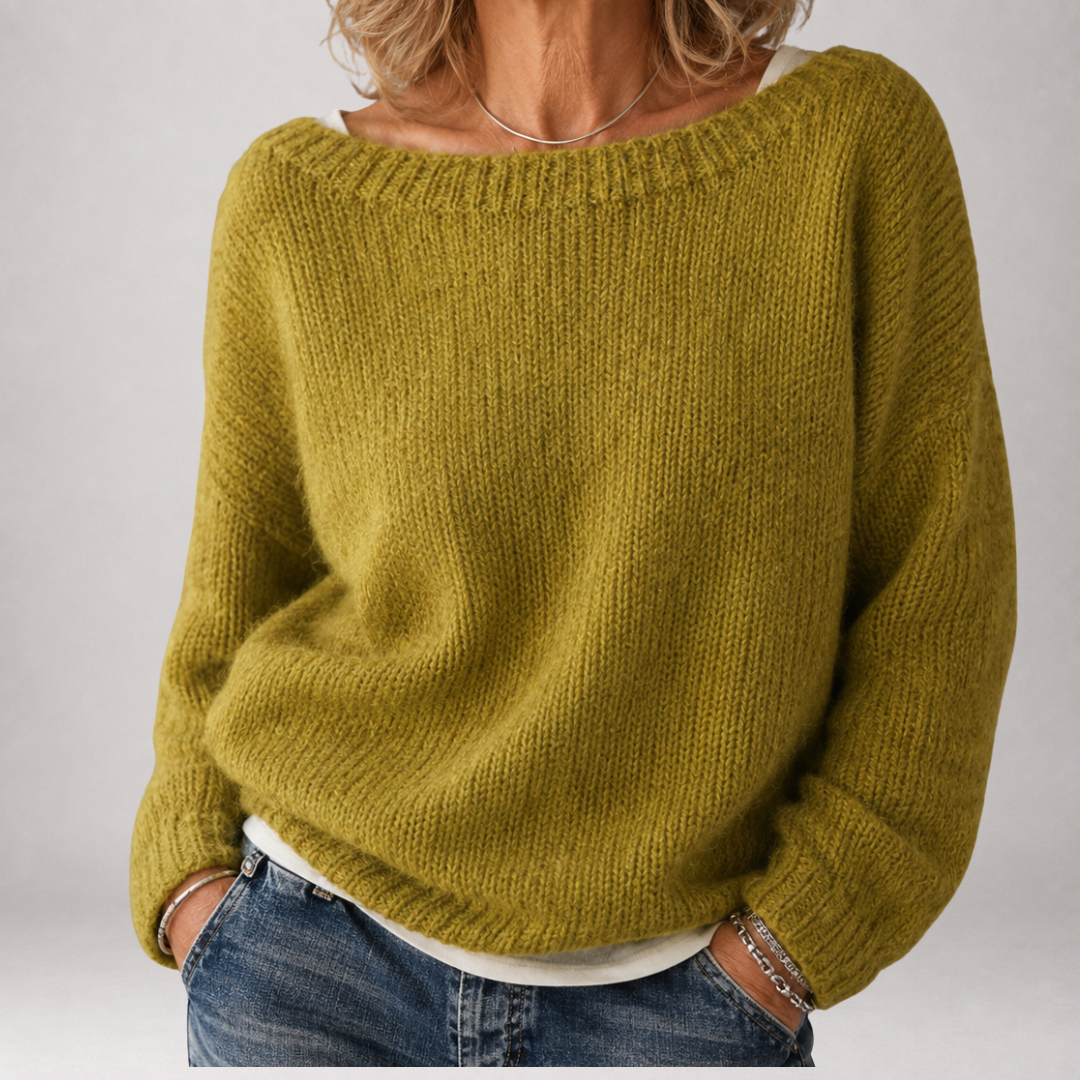 Brienne | Chunky Boat Neck Sweater