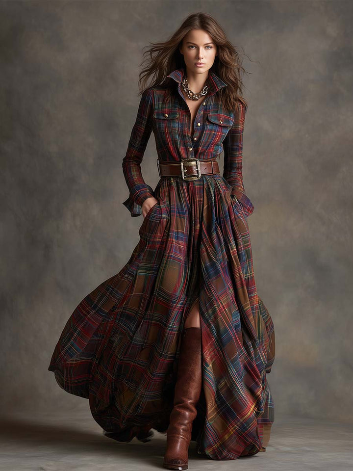 Samantha Belted Shirt Dress