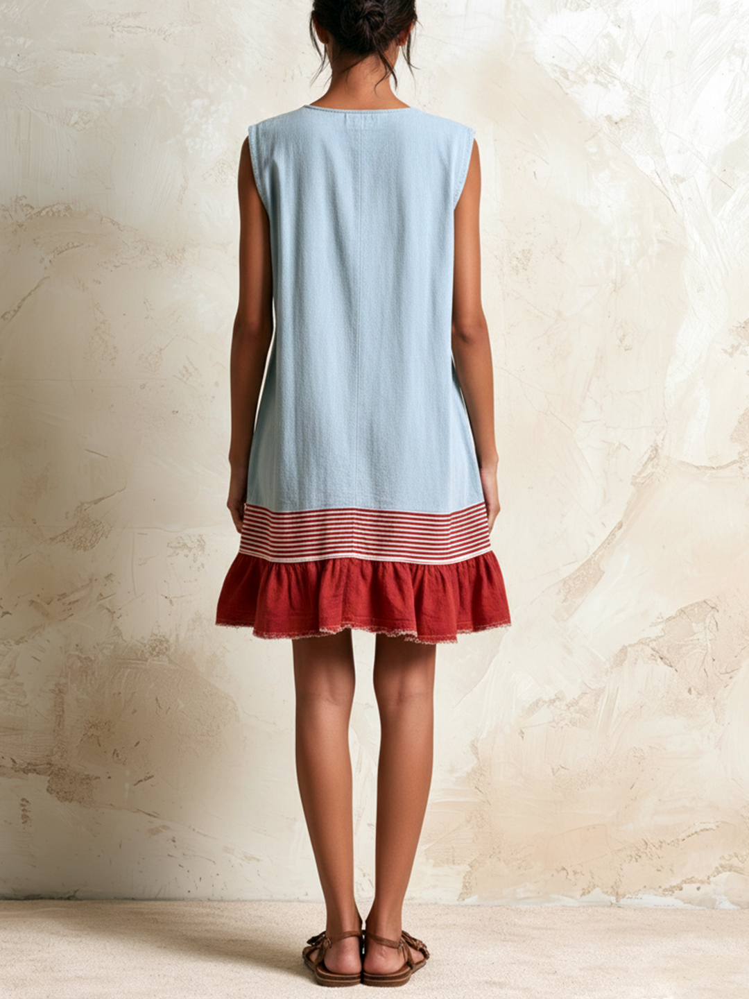 Hazel Ruffle Hem Tunic Dress