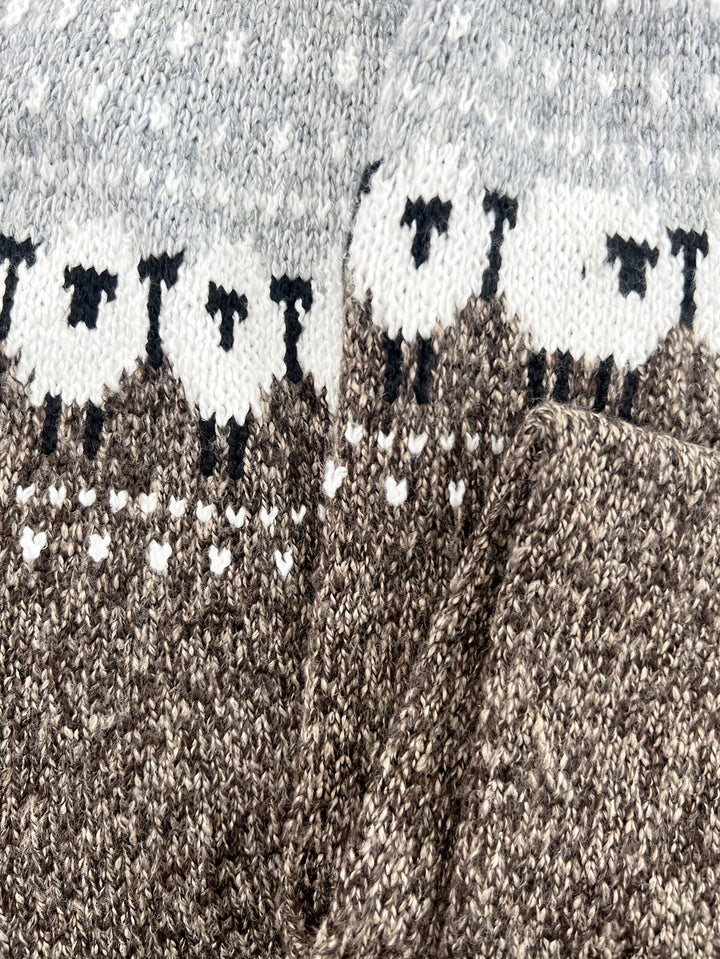 Nordic | Elegant Winter Sweater with Sheep Jacquard Pattern