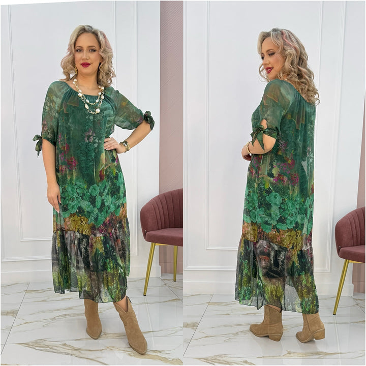 Elisa Elegant Floral Maxi Dress