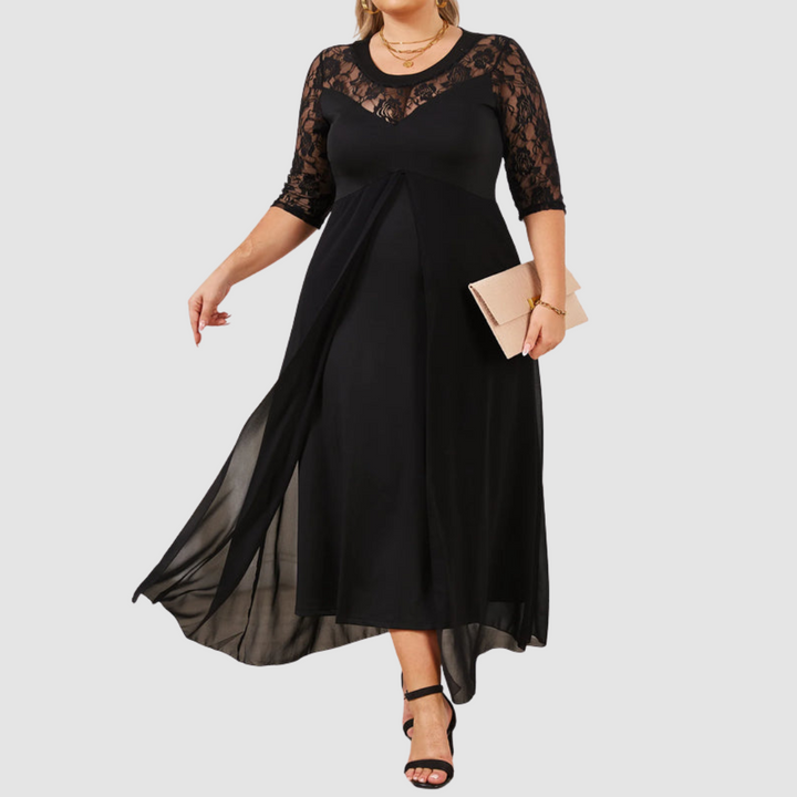 Reina Long Lace Dress