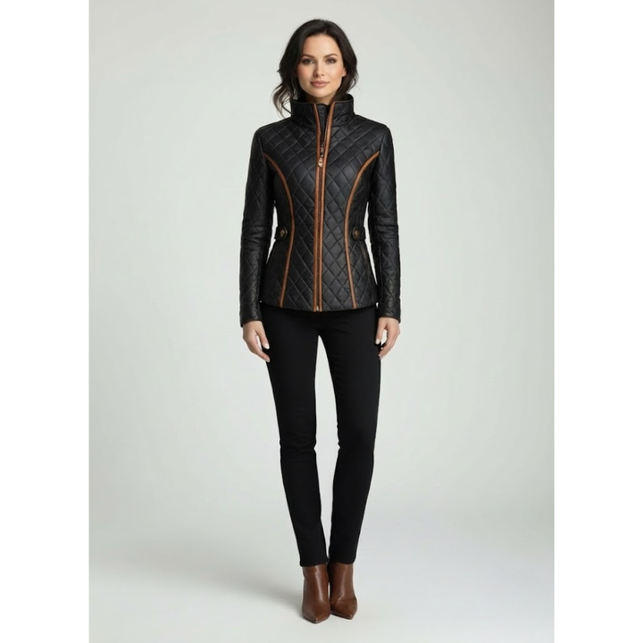 Leatrice Diamond-Quilted Lined Jacket