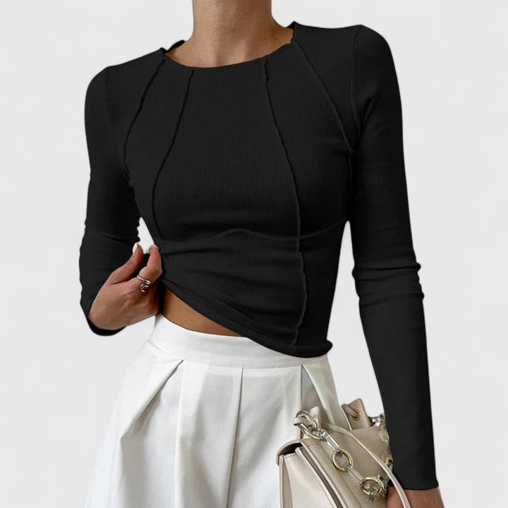 Denise Elegant Casual Long-Sleeve Top