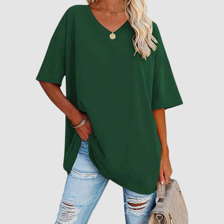 Gabrielle Elegant V-neck T-Shirt