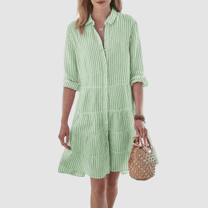 Lyza Breezy Striped Dress
