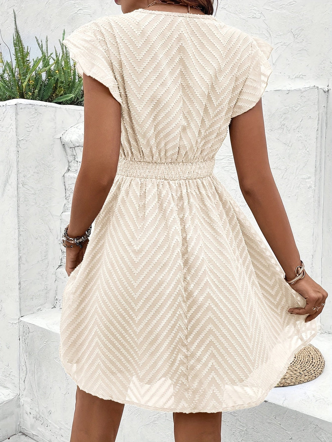 Sabrina Elegant V-Neck Summer Dress