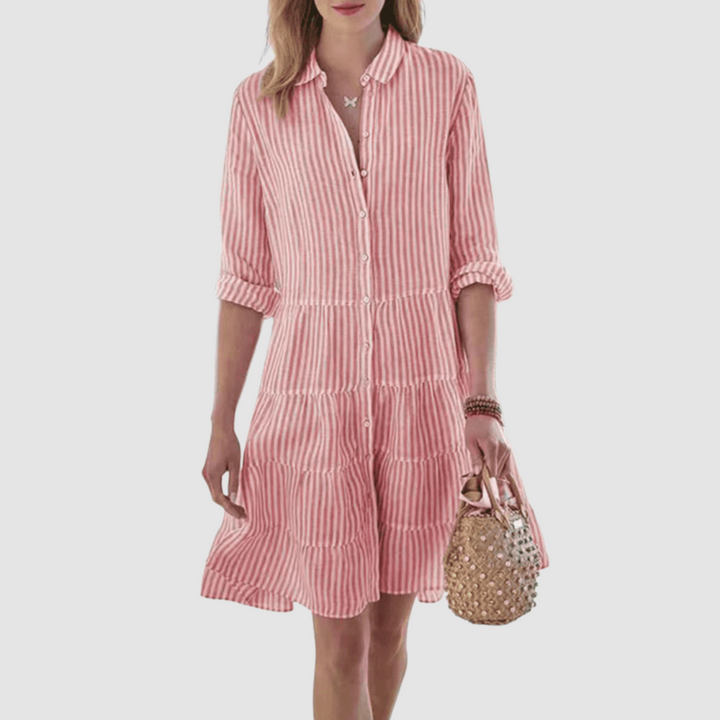 Lyza Breezy Striped Dress