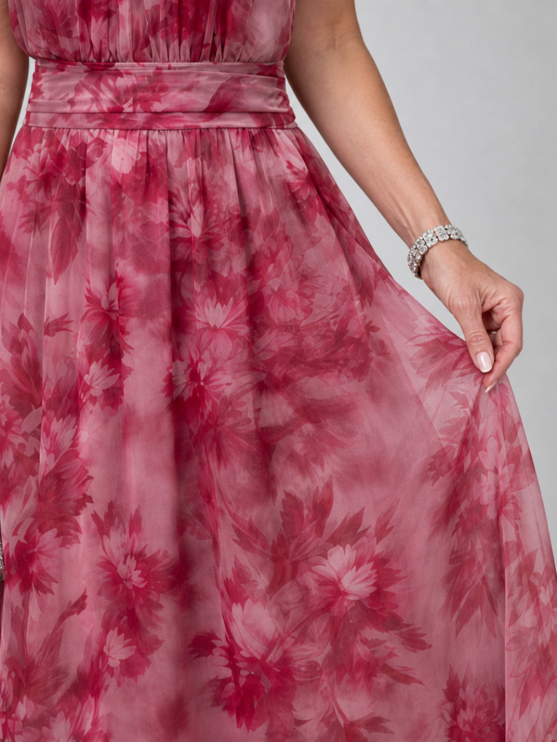 Avien Soft Halter Neck Midi Dress