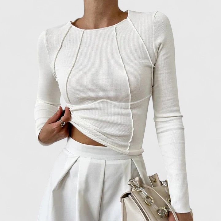 Denise Elegant Casual Long-Sleeve Top