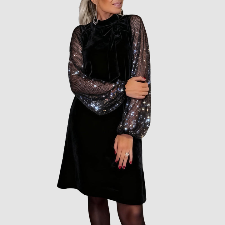 Martina Elegant Suede Dress