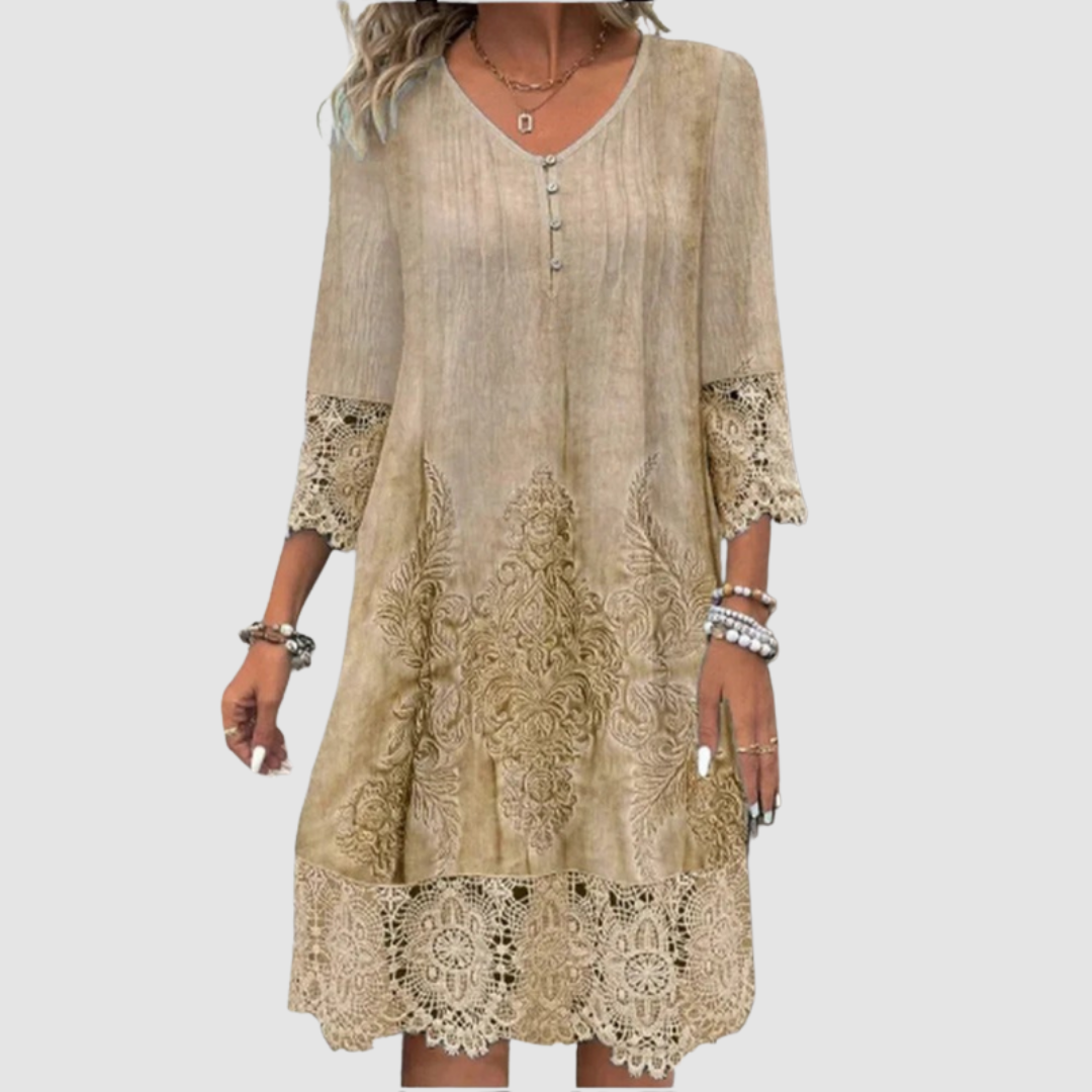 Jacquelin Elegant Lace Dress