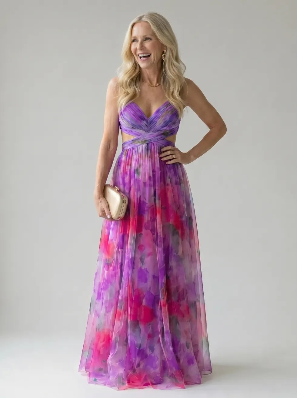 Isel Soft Wrap Maxi Dress