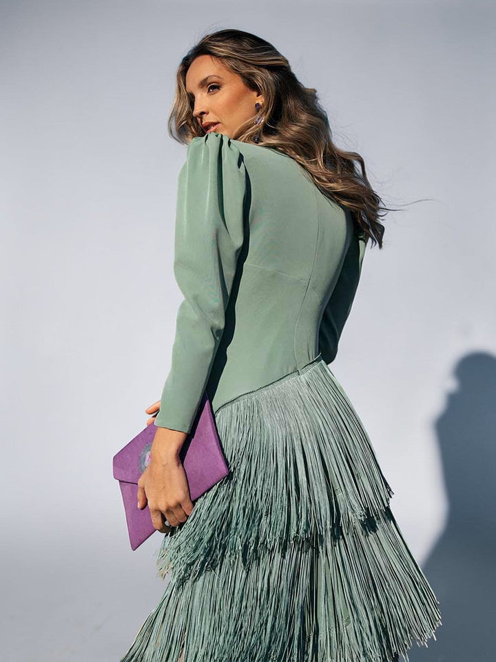 Regina Elegant Fringe Dress