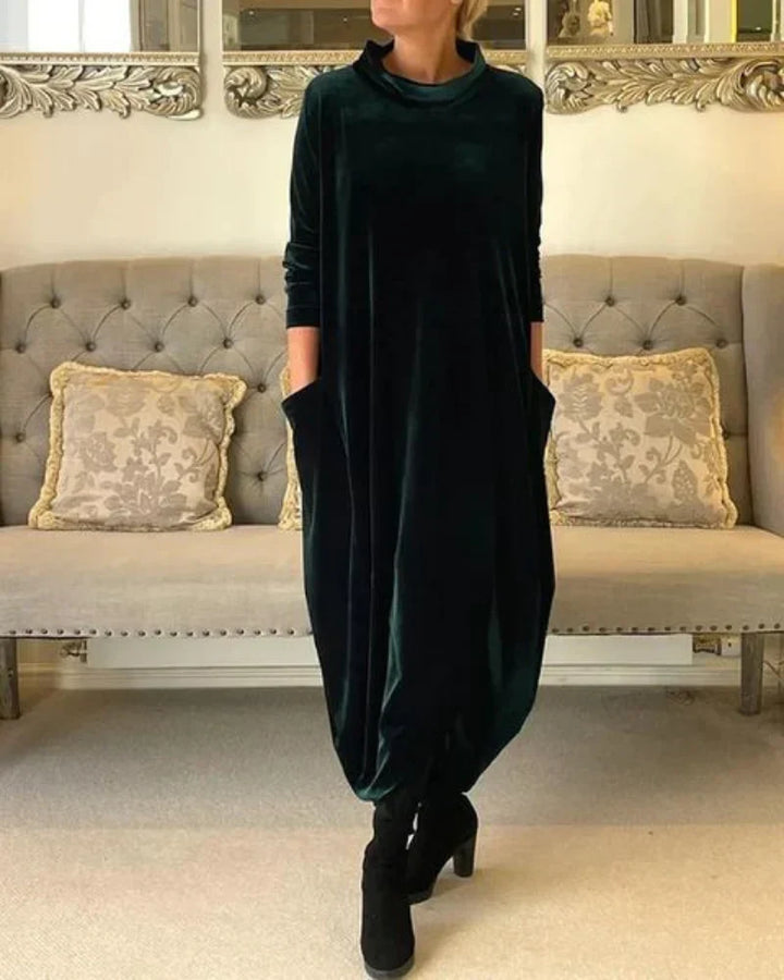Anika Stylish Suede Dress