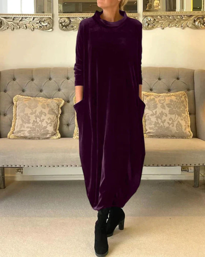 Anika Stylish Suede Dress