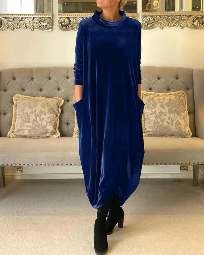 Anika Stylish Suede Dress