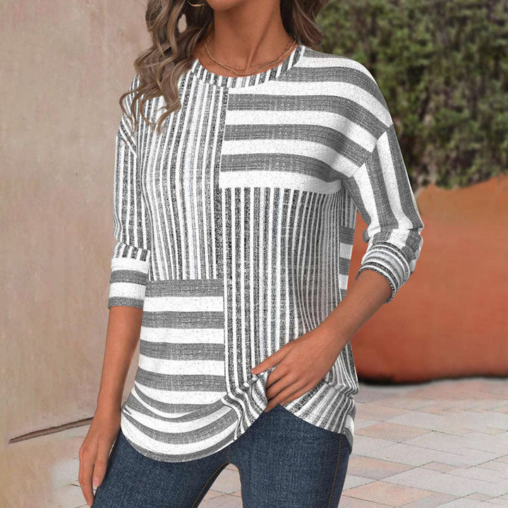 Tricia | Striped Comfort Blouse