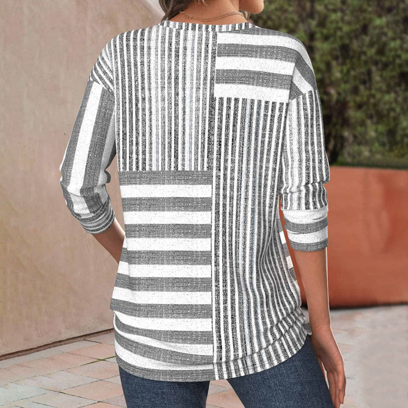 Tricia | Striped Comfort Blouse