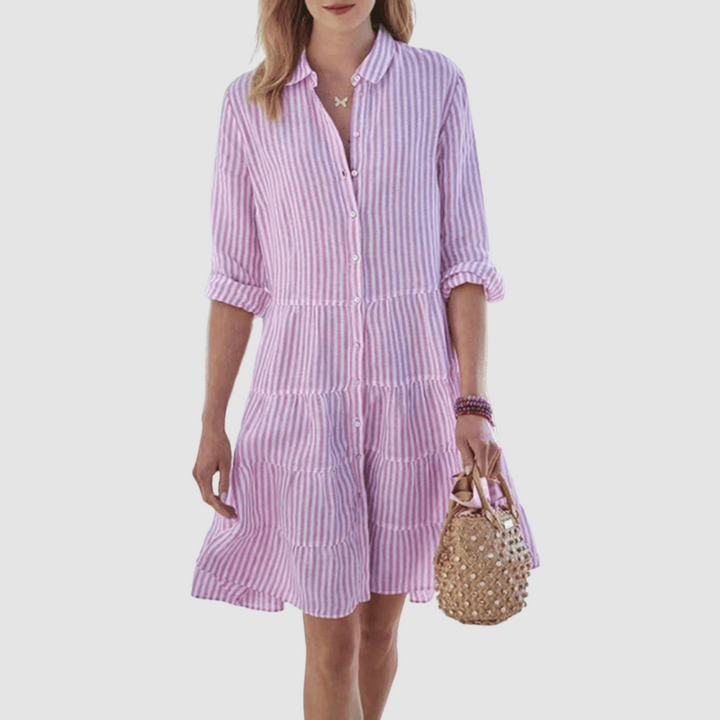 Lyza Breezy Striped Dress