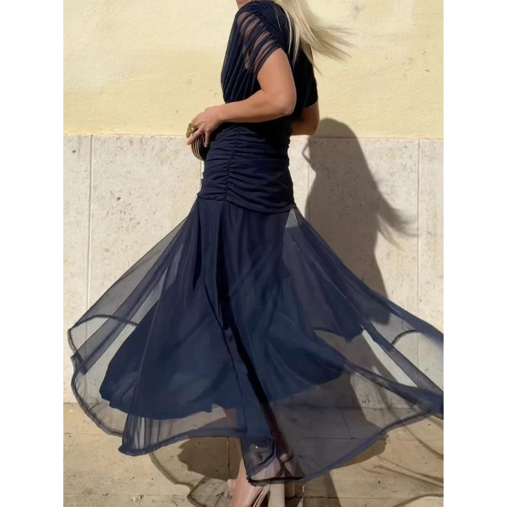 Breana Mesh Flower Dress