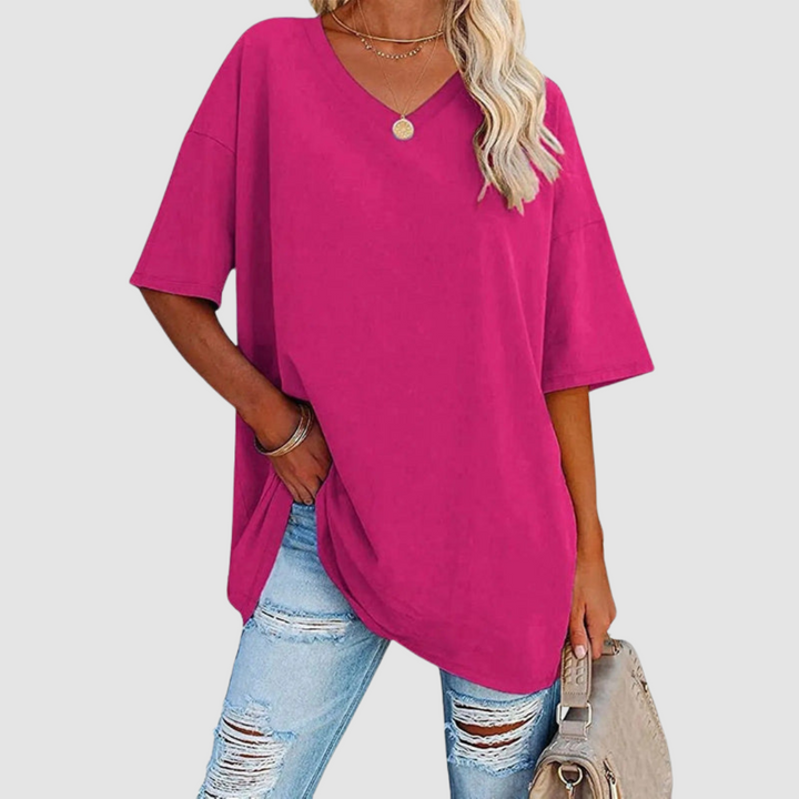 Gabrielle Elegant V-neck T-Shirt