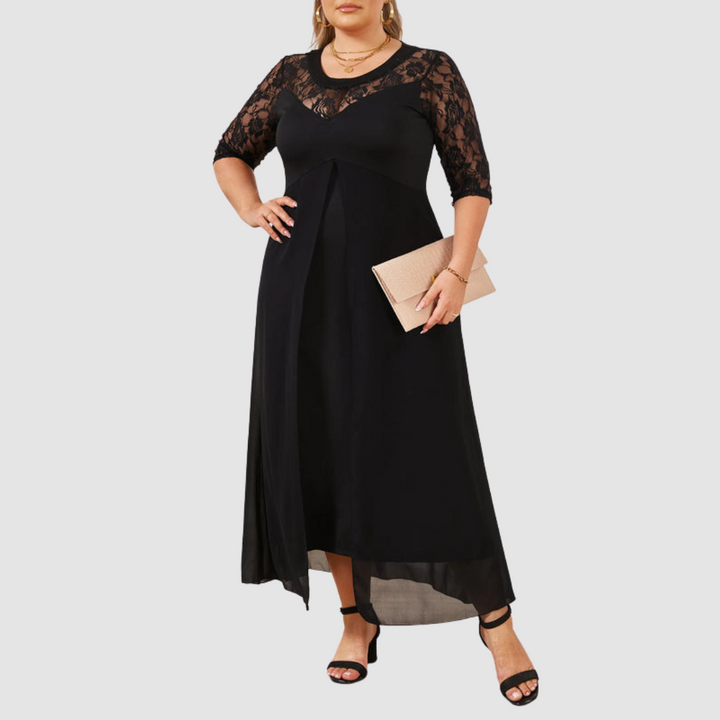 Reina Long Lace Dress