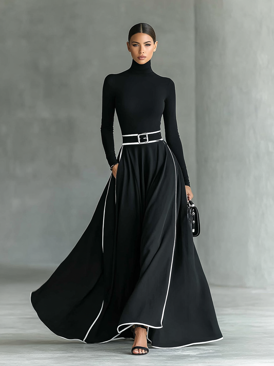 Rachelle Long Sleeve Maxi Dress + Free Belt