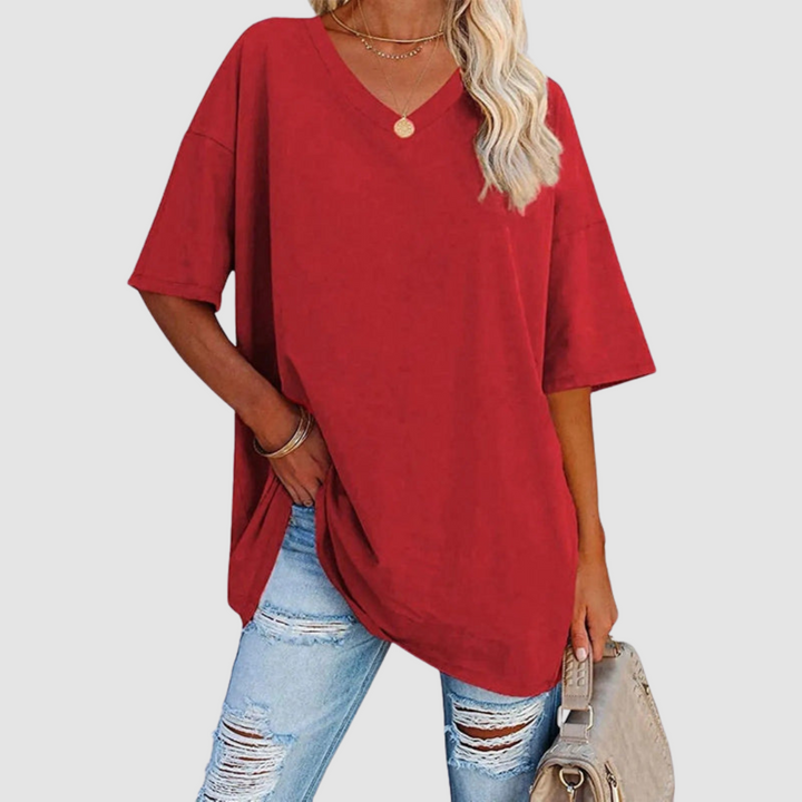 Gabrielle Elegant V-neck T-Shirt