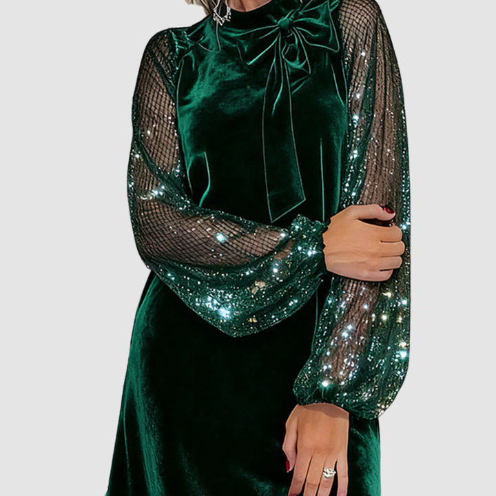 Martina Elegant Suede Dress