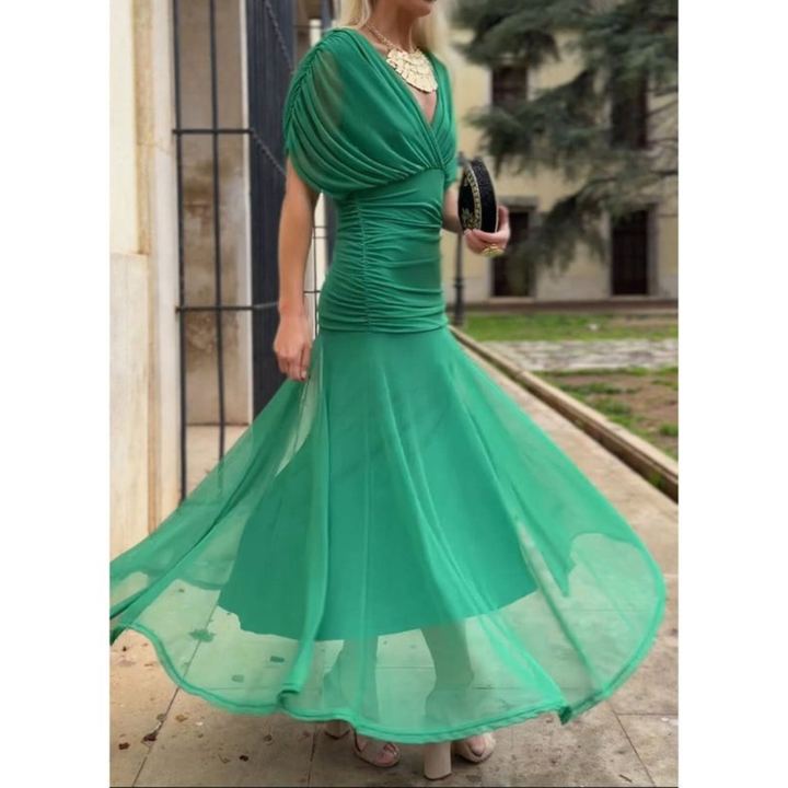 Breana Mesh Flower Dress