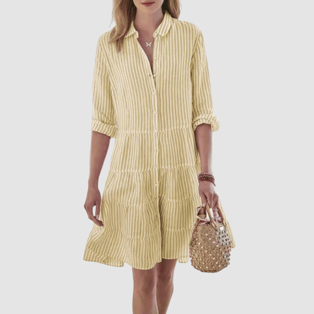 Lyza Breezy Striped Dress