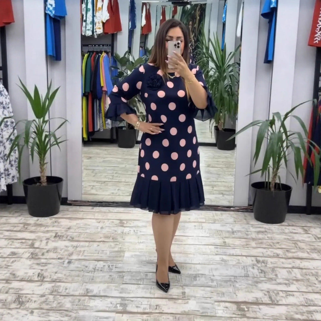 Pamela Elegant Pleated Dress