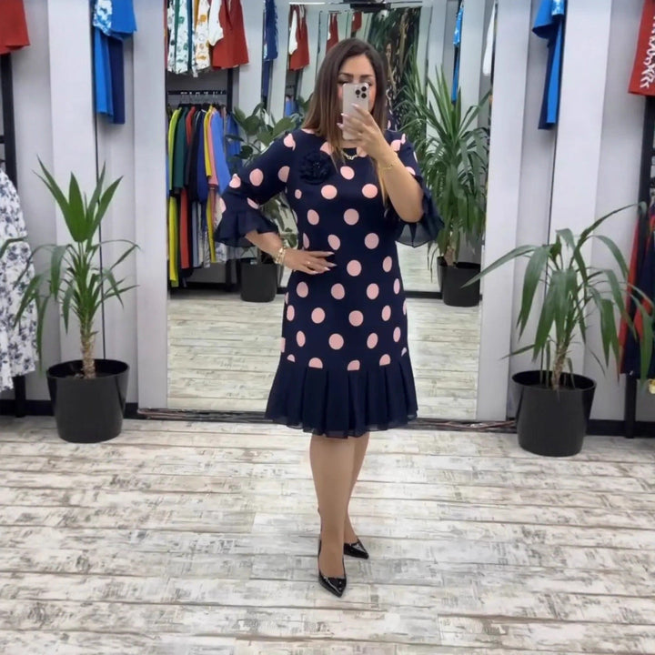 Pamela Elegant Pleated Dress