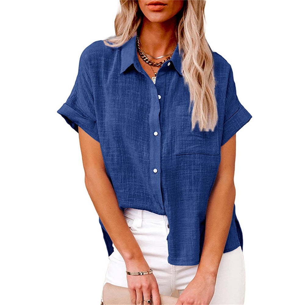 Claudia | Lightweight Shirt with Front Pocket