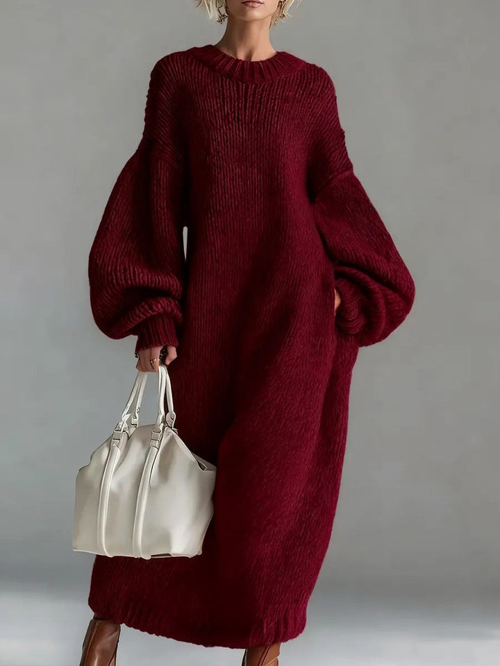 Zelia Elegant Casual Knitted Maxi Dress