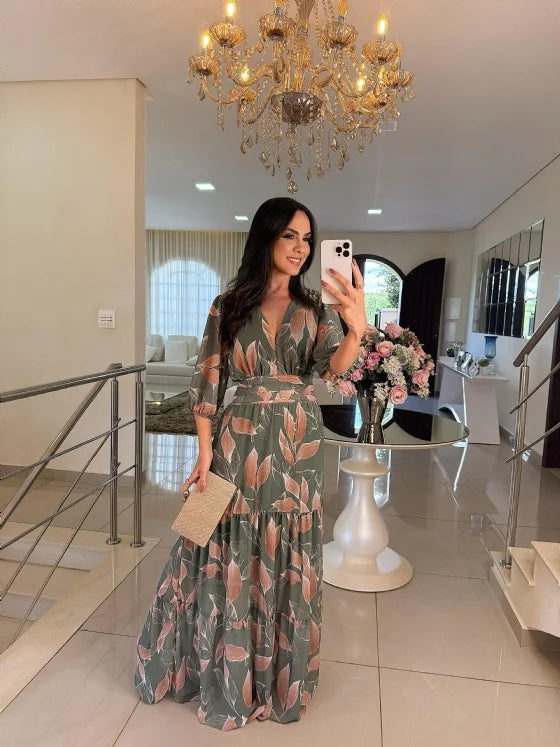 Celine Floral Maxi Dress