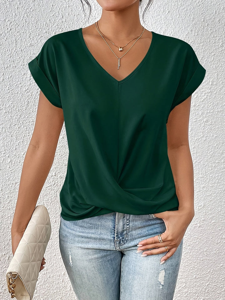 Cleo Classic t shirt with v neckline