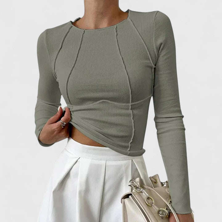Denise Elegant Casual Long-Sleeve Top