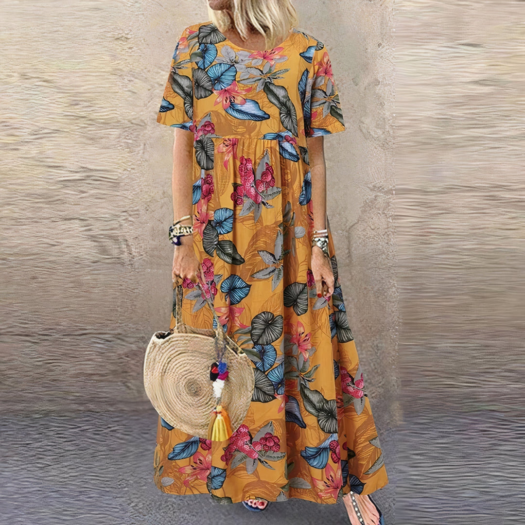 Meagan Comfortable Floral Dress