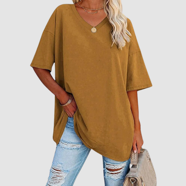 Gabrielle Elegant V-neck T-Shirt