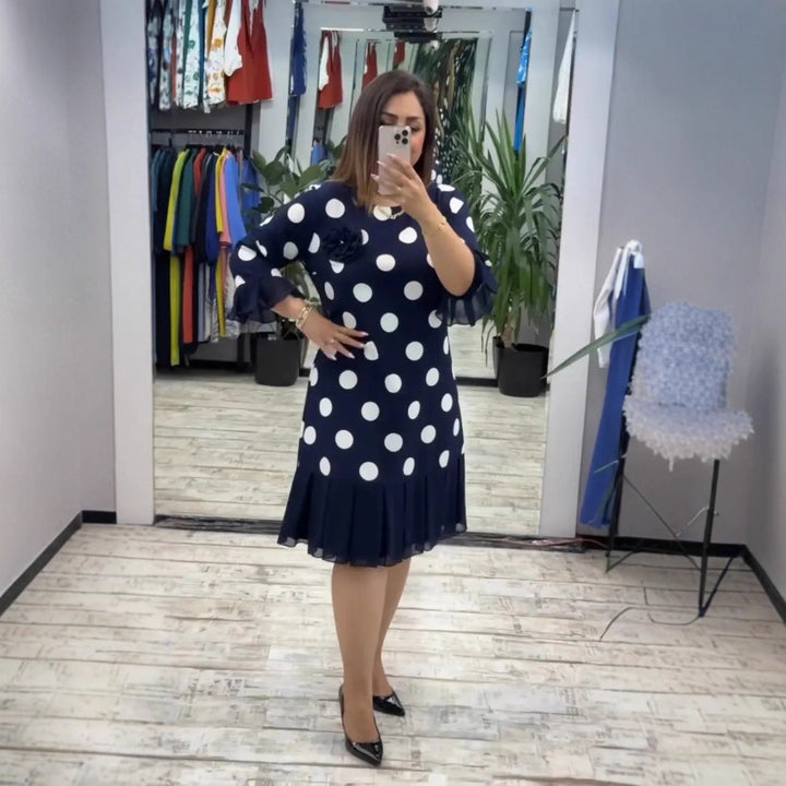 Pamela Elegant Pleated Dress